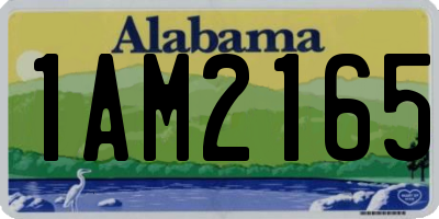 AL license plate 1AM2165