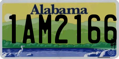 AL license plate 1AM2166