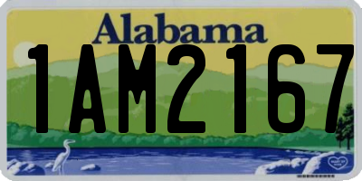 AL license plate 1AM2167