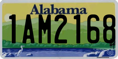 AL license plate 1AM2168