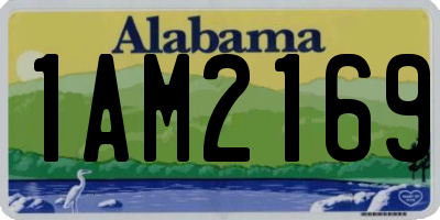 AL license plate 1AM2169