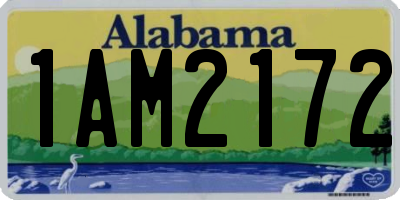 AL license plate 1AM2172