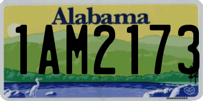 AL license plate 1AM2173