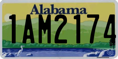 AL license plate 1AM2174