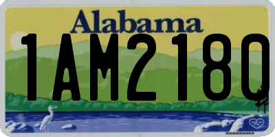 AL license plate 1AM2180