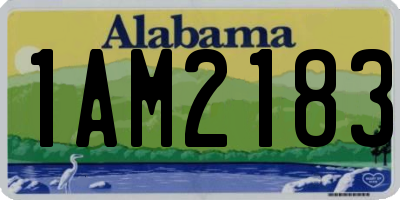 AL license plate 1AM2183