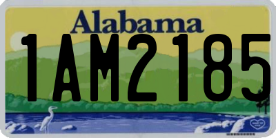 AL license plate 1AM2185