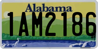 AL license plate 1AM2186