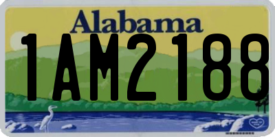 AL license plate 1AM2188