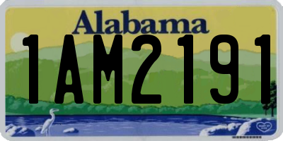 AL license plate 1AM2191