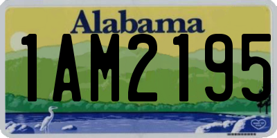 AL license plate 1AM2195