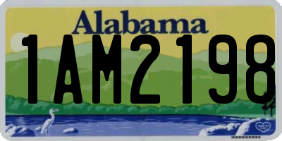 AL license plate 1AM2198