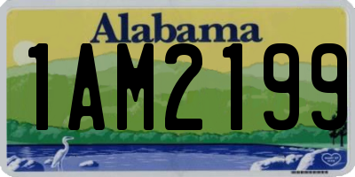 AL license plate 1AM2199