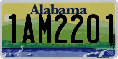AL license plate 1AM2201