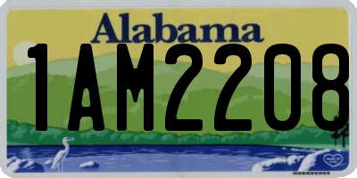 AL license plate 1AM2208