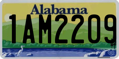 AL license plate 1AM2209