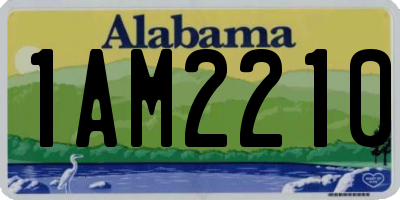 AL license plate 1AM2210