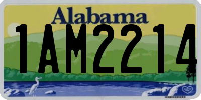 AL license plate 1AM2214