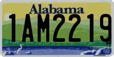 AL license plate 1AM2219