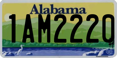 AL license plate 1AM2220