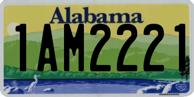 AL license plate 1AM2221
