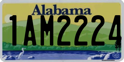 AL license plate 1AM2224