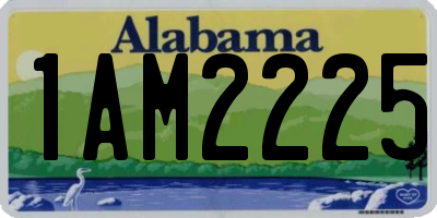 AL license plate 1AM2225