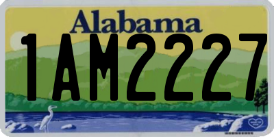 AL license plate 1AM2227