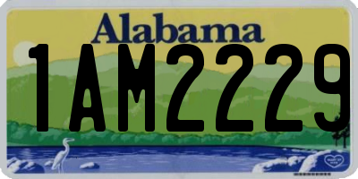 AL license plate 1AM2229