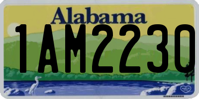 AL license plate 1AM2230