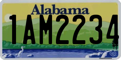 AL license plate 1AM2234