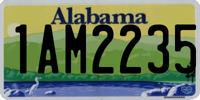 AL license plate 1AM2235