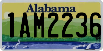 AL license plate 1AM2236