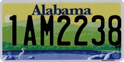AL license plate 1AM2238