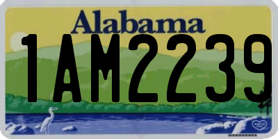 AL license plate 1AM2239