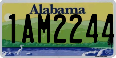 AL license plate 1AM2244