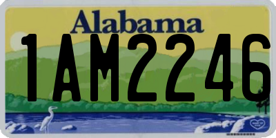 AL license plate 1AM2246