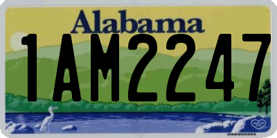 AL license plate 1AM2247