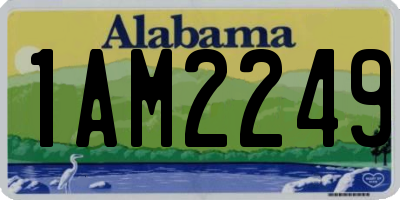 AL license plate 1AM2249