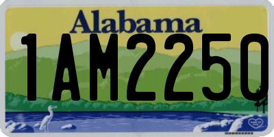 AL license plate 1AM2250