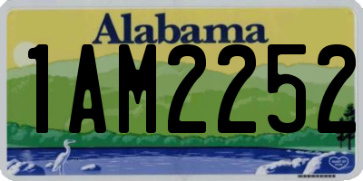 AL license plate 1AM2252