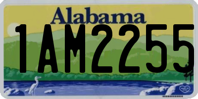 AL license plate 1AM2255