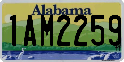 AL license plate 1AM2259