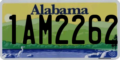 AL license plate 1AM2262