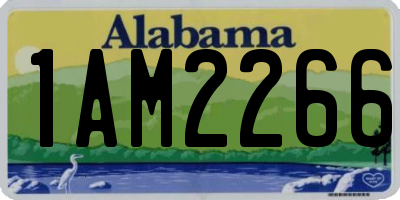 AL license plate 1AM2266