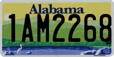 AL license plate 1AM2268