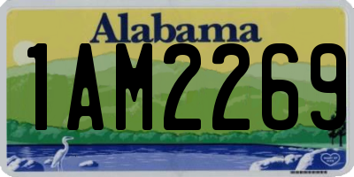 AL license plate 1AM2269