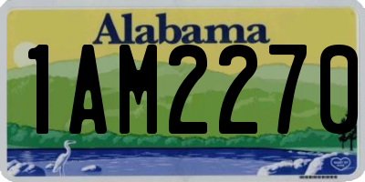 AL license plate 1AM2270