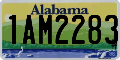 AL license plate 1AM2283