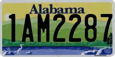 AL license plate 1AM2287